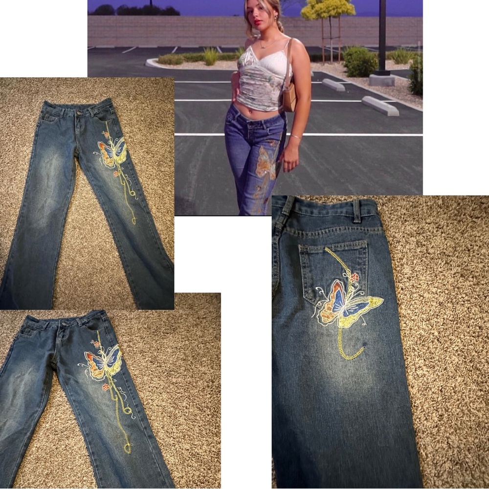 butterfly jeans lowrise(if wanted discount send me a message)